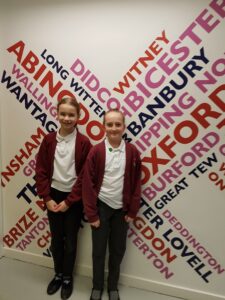 Abbie and Ellie at BBC Radio Oxford