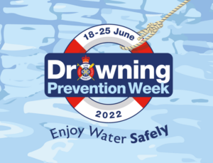 Drowning prevention week 2022 logo